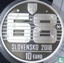 Slowakije 10 euro 2018 (PROOF) "50 years Civic resistance against the Warsaw Pact invasion of August 1968" - Afbeelding 1
