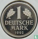 Allemagne 1 mark 1992 (BE - G) - Image 1