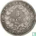 France 5 francs 1812 (T) - Image 1