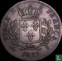 Frankrijk 5 francs 1815 (LOUIS XVIII - B) - Afbeelding 1