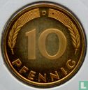 Duitsland 10 pfennig 1989 (PROOF - D) - Afbeelding 2