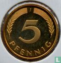 Deutschland 5 Pfennig 1989 (PP - J) - Bild 2