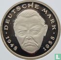 Duitsland 2 mark 1989 (PROOF - G - Ludwig Erhard) - Afbeelding 2