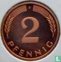 Duitsland 2 pfennig 1989 (PROOF - F) - Afbeelding 2
