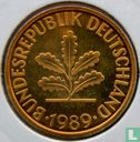 Duitsland 10 pfennig 1989 (PROOF - J) - Afbeelding 1
