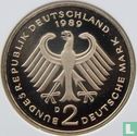 Germany 2 mark 1989 (PROOF - D - Ludwig Erhard) - Image 1