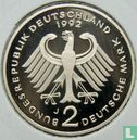 Duitsland 2 mark 1992 (PROOF - J - Franz Joseph Strauss) - Afbeelding 1