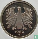 Allemagne 5 mark 1982 (BE - G) - Image 1