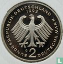 Duitsland 2 mark 1992 (PROOF - G - Franz Joseph Strauss) - Afbeelding 1