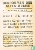 Garde-Kürassier-Regiment Berlin * Rittmeister mit Überrock und Helm - Afbeelding 2