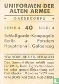 Schloßgarde-Kompagnie Berlin * Potsdam Hauptmann i. Galaanzug - Afbeelding 2