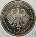 Germany 2 mark 1983 (PROOF - J - Kurt Schumacher) - Image 1