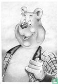 Dick Vlottes - Portret van een Heer - originele tekening - Afbeelding 1