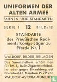 Standarte des Preußischen Regiments Königs-Jäger zu Pferde Nr. 1 - Afbeelding 2