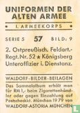 2. Ostpreußisch. Feldart.-Regt. Nr. 52 * Königsberg Unteroffizier i. Dienstanz. - Afbeelding 2