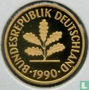 Germany 5 pfennig 1990 (PROOF - G) - Image 1