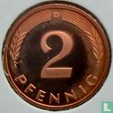 Duitsland 2 pfennig 1990 (PROOF - D) - Afbeelding 2