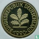 Allemagne 10 pfennig 1990 (BE  - G) - Image 1