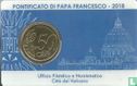 Vatican 50 cent 2018 (stamp & coincard n°21) - Image 2