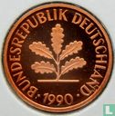 Allemagne 2 pfennig 1990 (BE - J) - Image 1
