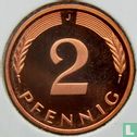 Allemagne 2 pfennig 1990 (BE - J) - Image 2