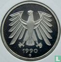 Germany 5 mark 1990 (PROOF - G) - Image 1