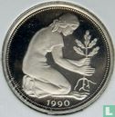 Allemagne 50 pfennig 1990 (BE - J) - Image 1