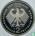 Germany 2 mark 1990 (PROOF - F - Kurt Schumacher) - Image 1
