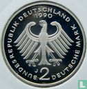 Allemagne 2 mark 1990 (BE - J - Kurt Schumacher) - Image 1