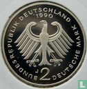 Germany 2 mark 1990 (PROOF - J - Franz Joseph Strauss) - Image 1
