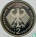 Germany 2 mark 1990 (PROOF - F - Franz Joseph Strauss) - Image 1