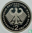 Germany 2 mark 1990 (PROOF - J - Ludwig Erhard) - Image 1