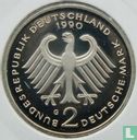 Germany 2 mark 1990 (PROOF - G - Kurt Schumacher) - Image 1