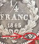France ¼ franc 1845 (B) - Image 3