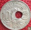 France 10 centimes 1936 (misstrike) - Image 1
