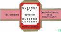 Kleuren T.V. Specialist Electro Lenaers - Tel. 011/55812 - Zestienhuizenstr. 53-55 Houthalen - Image 1