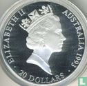 Australia 20 dollars 1993 (PROOF) "100 years Modern Olympic Games - Olympic swimmers" - Image 1