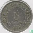 Brits Noord-Borneo 5 cents 1940 - Afbeelding 1