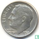 United States 1 dime 1957 (D) - Image 1