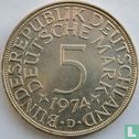 Duitsland 5 mark 1974 (D) - Afbeelding 1
