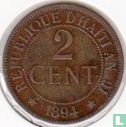 Haïti 2 centimes 1894 - Image 1