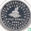 Nederland 5 euro 2004 (PROOF) "50 years New Kingdom statute of the Netherlands Antilles and Aruba" - Afbeelding 1