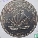 États des Caraïbes orientales 10 dollars 1980 "10th anniversary Caribbean Development Bank" - Image 1