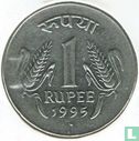 India 1 rupee 1995 (Noida - geribbelde rand) - Afbeelding 1
