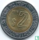 Mexique 2 pesos 2018 - Image 1