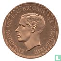 Great Britain Crown (D) 1936 (Gilt Copper - PROOF - I.N.A.) "Edward VIII Fantasy Coronation Medallion" - Afbeelding 1
