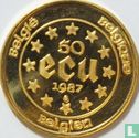 Belgien 50 Ecu 1987 "30th anniversary Treaty of Rome" - Bild 1