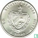Cuba 5 pesos 1988 "1986 Football World Cup in Mexico" - Afbeelding 2