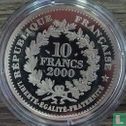 Frankrijk 10 francs 2000 (PROOF) "Marianne by Chaplain" - Afbeelding 1