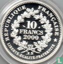 Frankrijk 10 francs 2000 (PROOF) "Franc à cheval of John II the Good" - Afbeelding 1